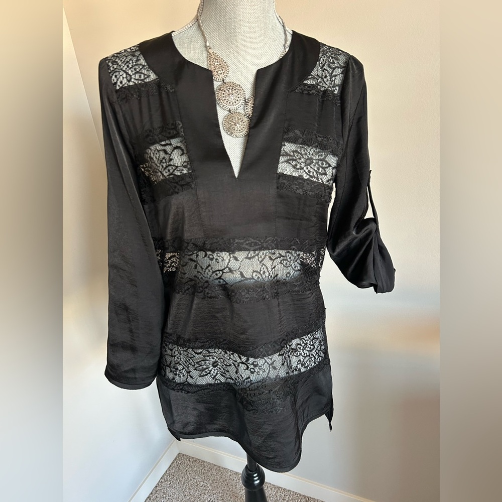 BCBG lace blouse